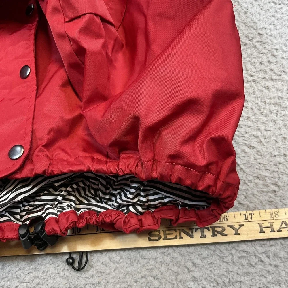 Ellie Dog Wear Rain Coat XXL Red Waterproof Nylon Hooded Dog Jacket Adjustable‎